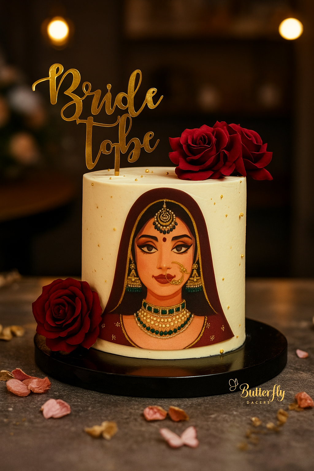 Traditional bride cake