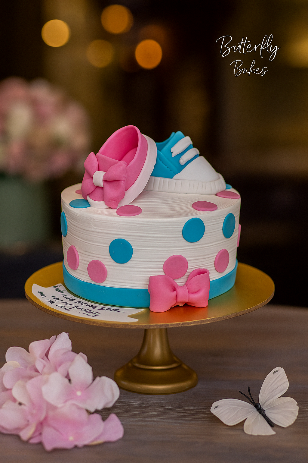 Luxury baby shower cake