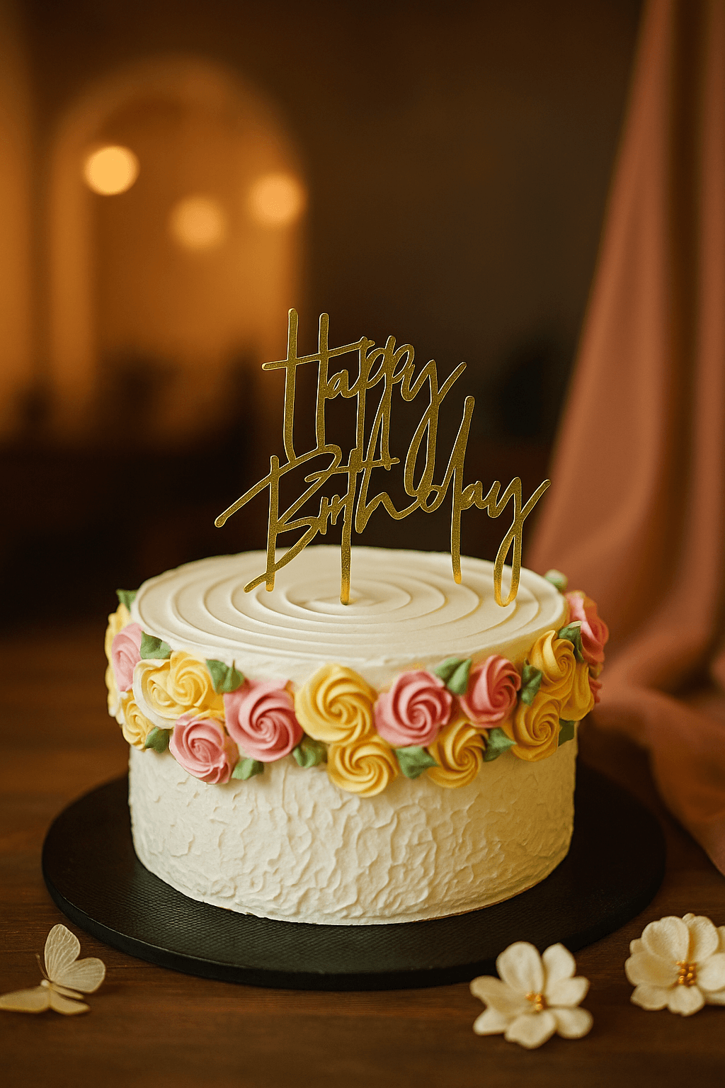 Persian floral cake