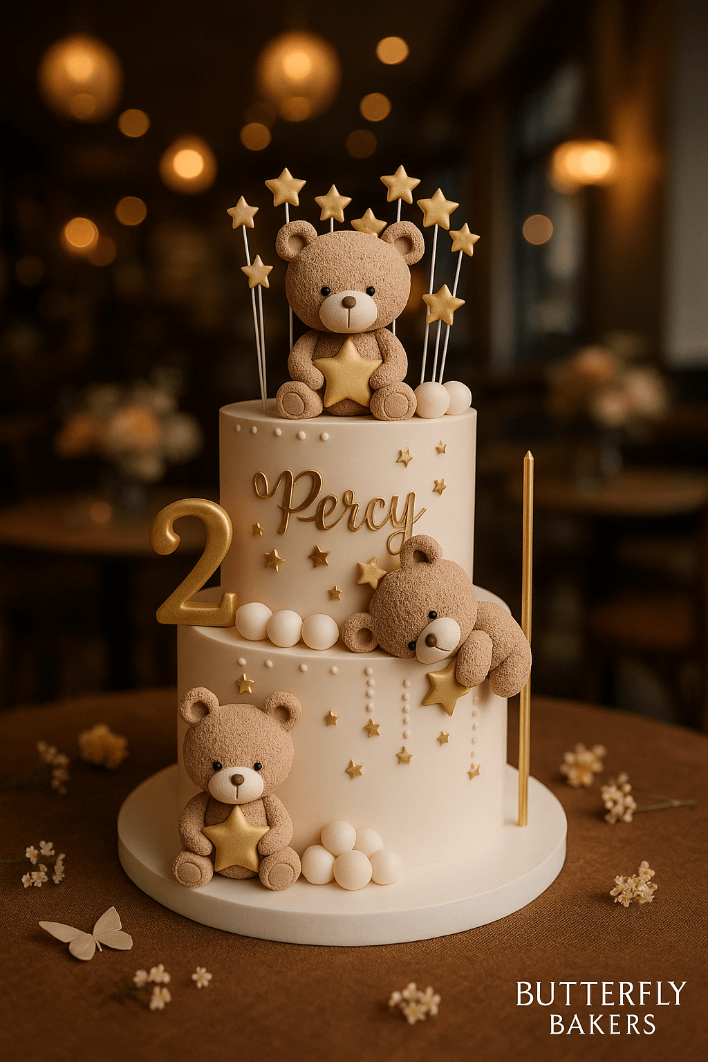 Teddy bear party cake