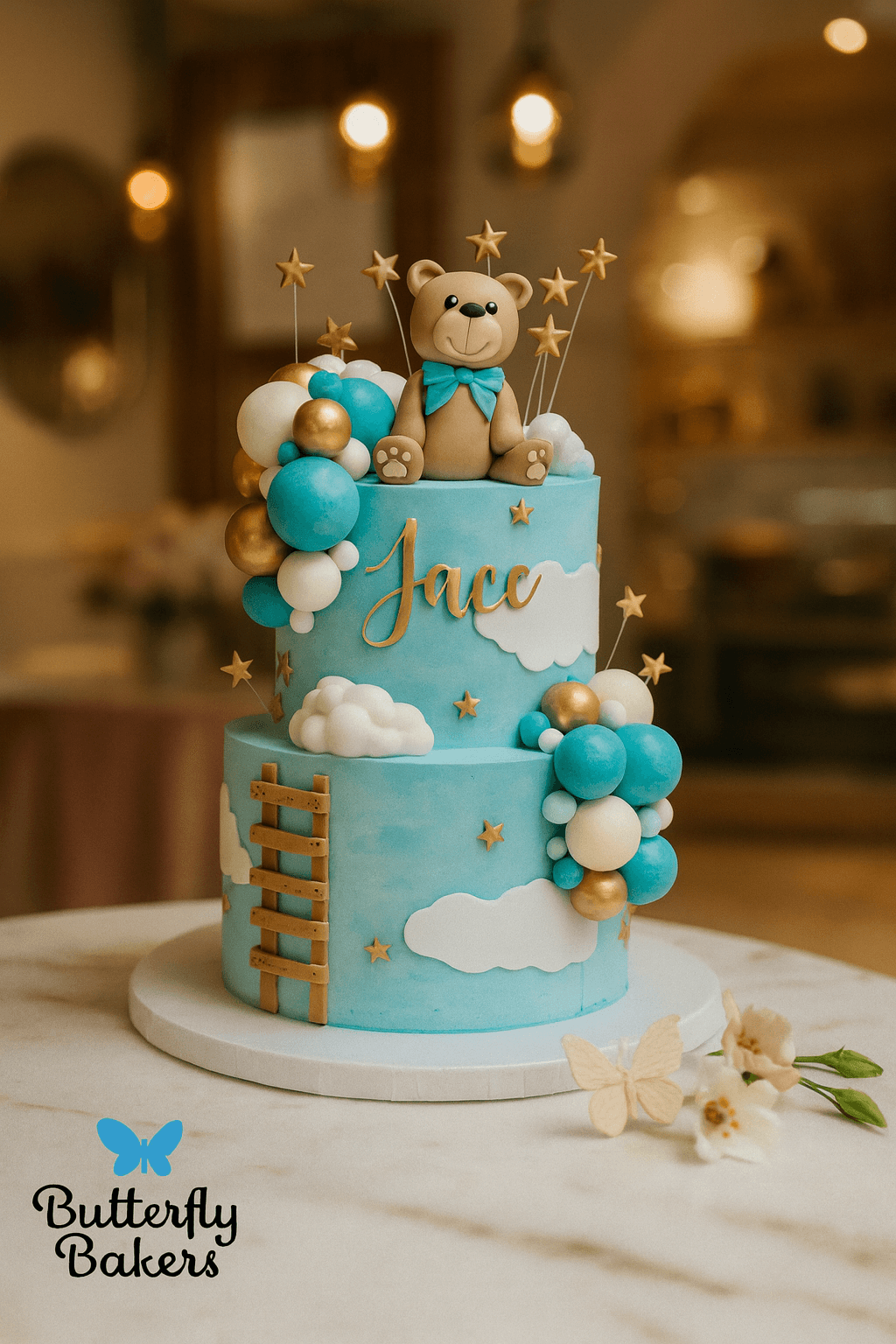 Teddy fun theme cake
