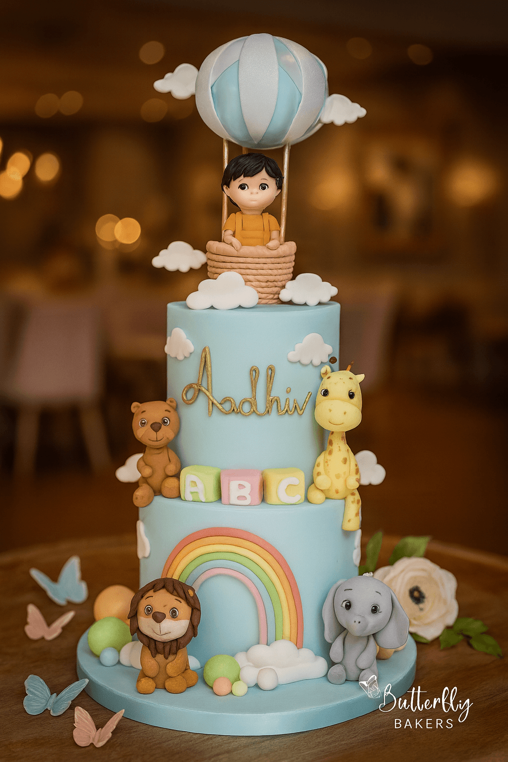 Animal friends cake