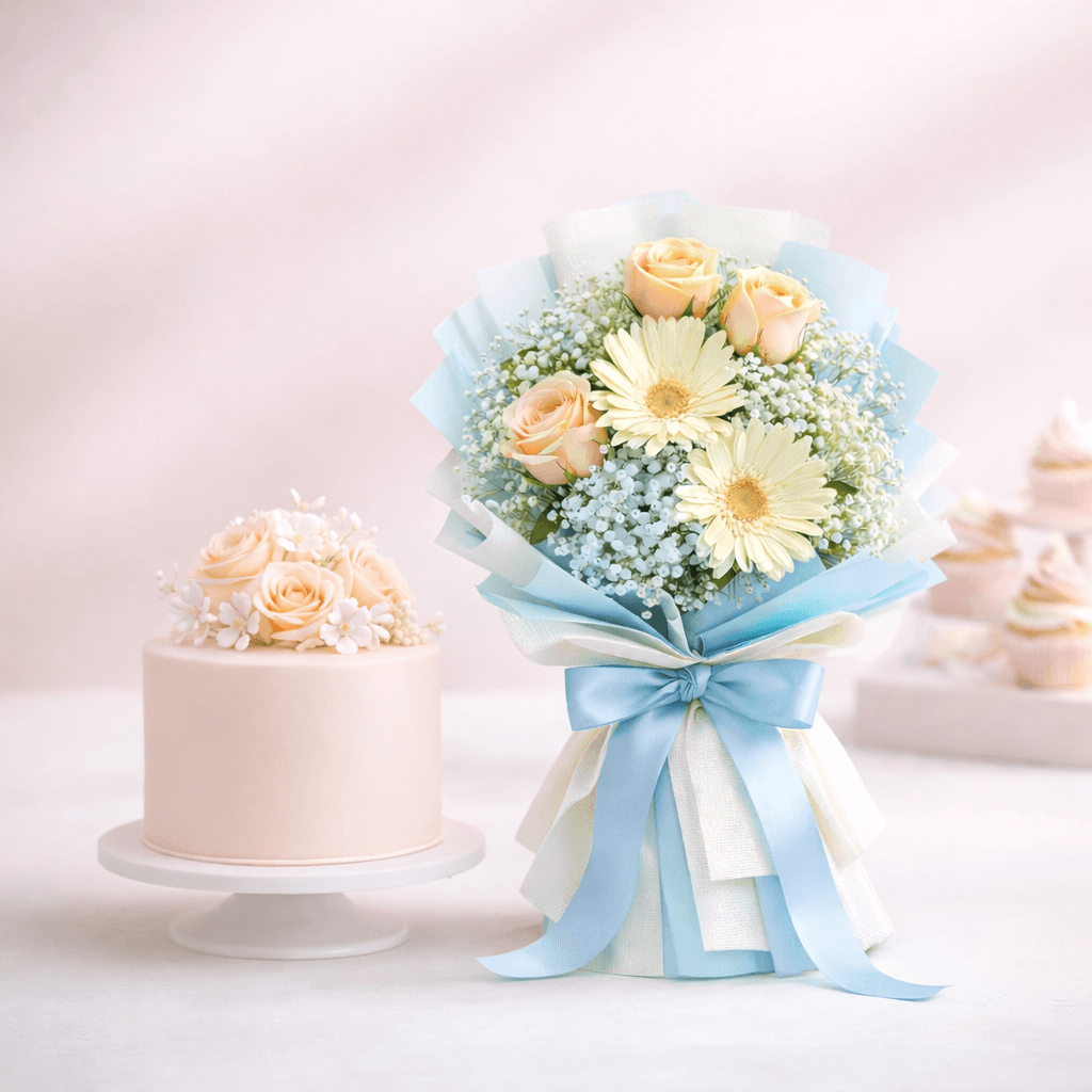 Elite Floral Cake Ensemble