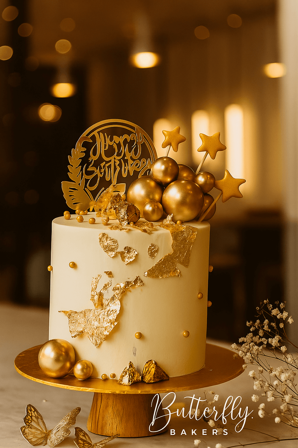 Ivory gold cake