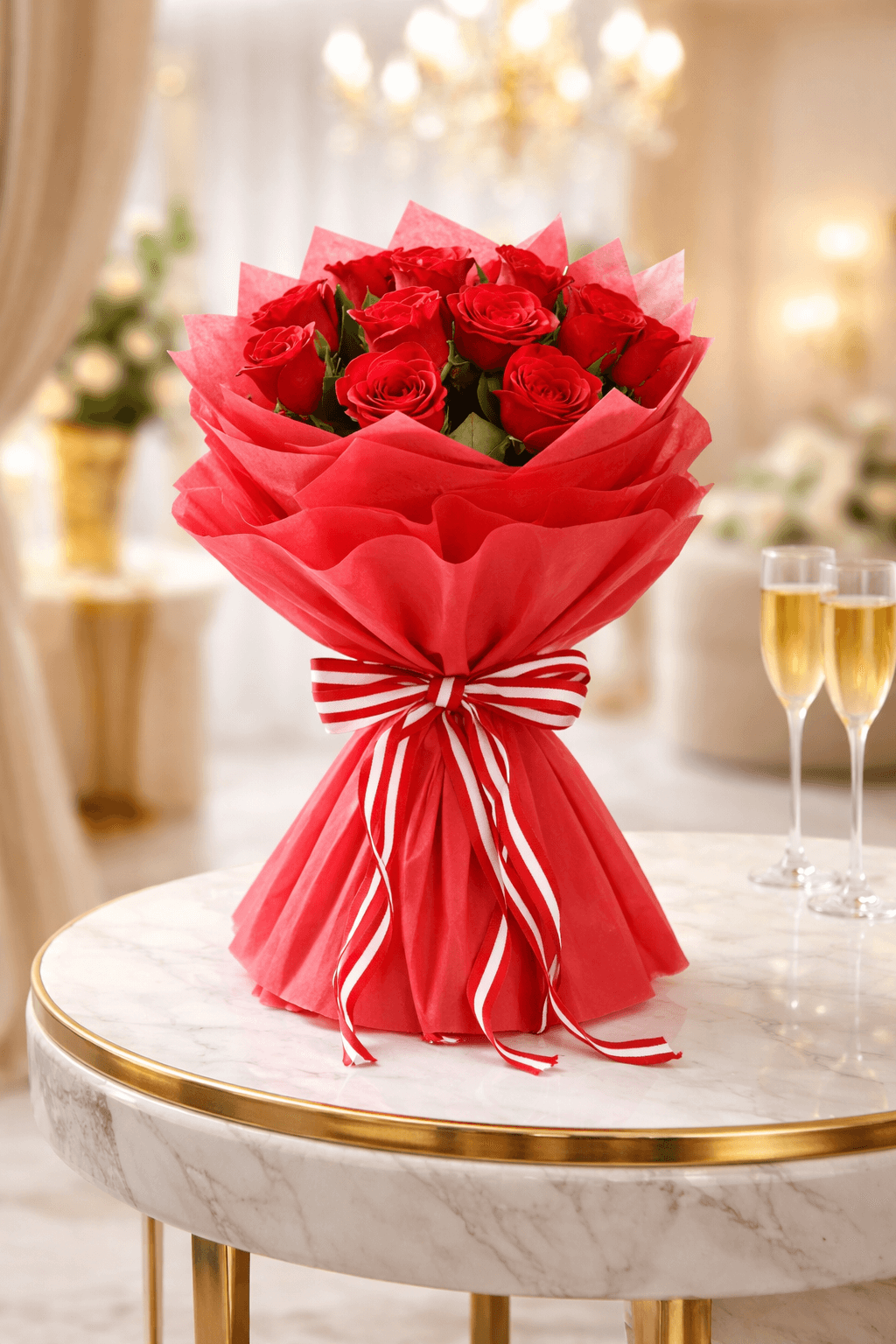 6 rose bouquet 
