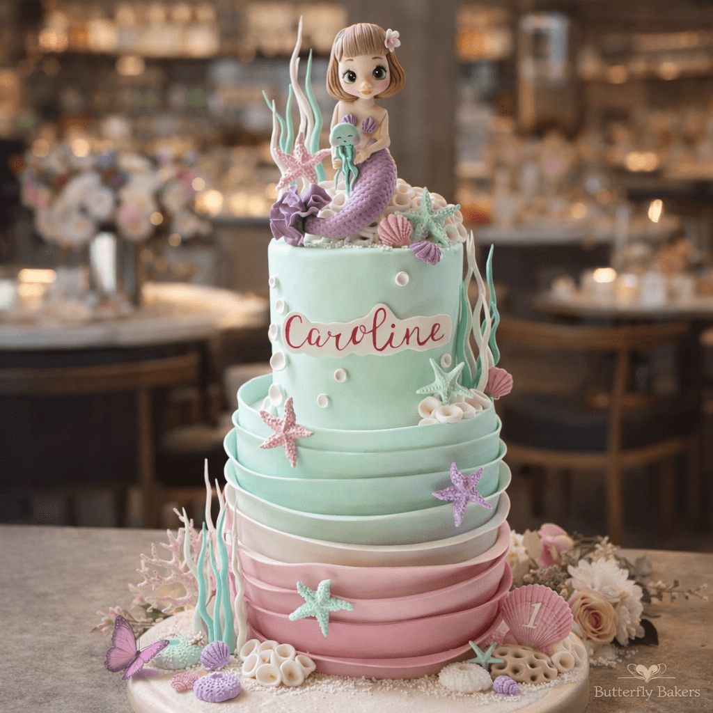 Under the Sea mermaid Cake
