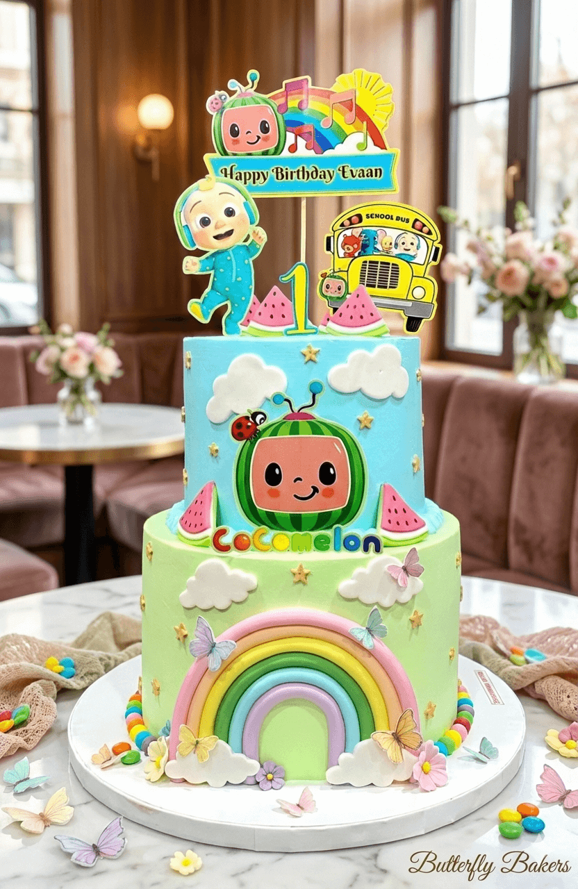Cocomelon birthday cake