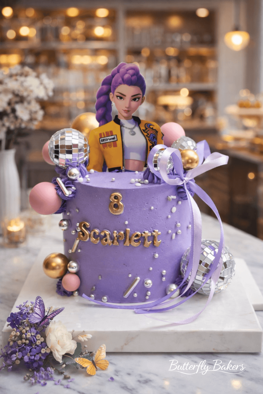 Rumi K-Pop Hunter Girl Cake