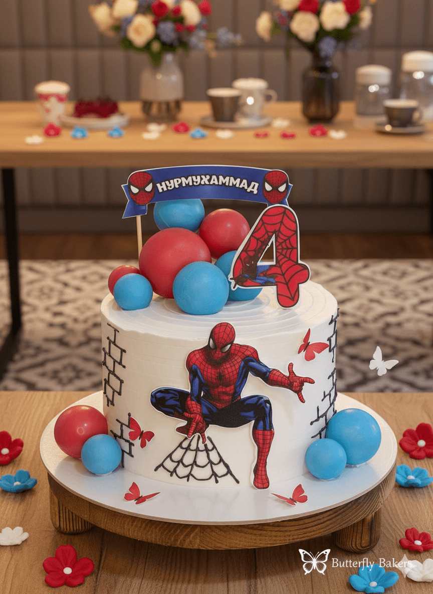 Spiderman cake for boy