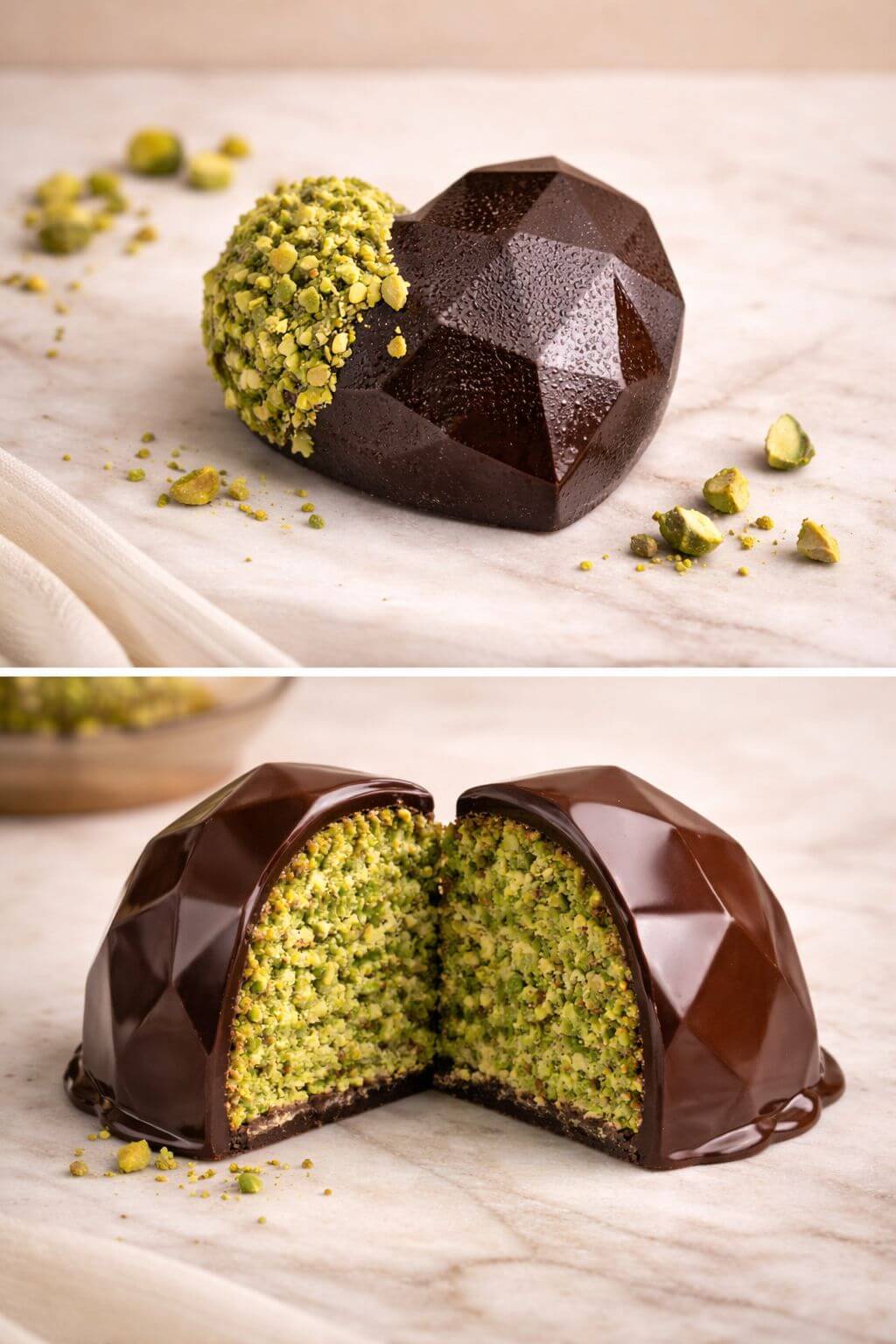 2 piece chocolate kunafa