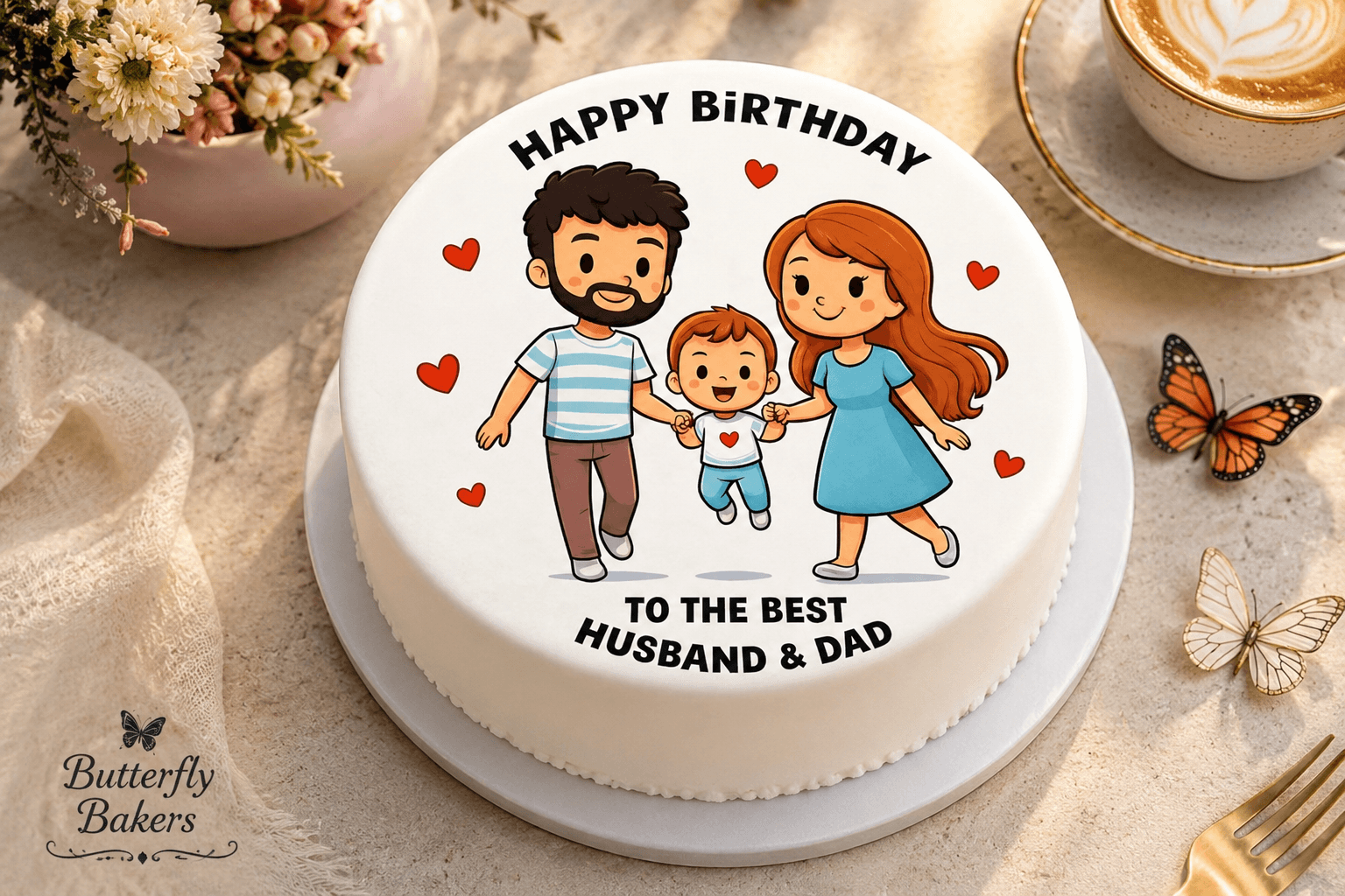 Love you dad cake