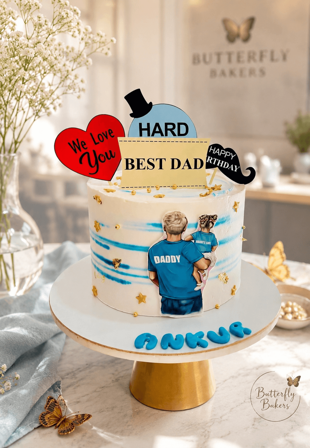 Superhero Dad Theme Cake