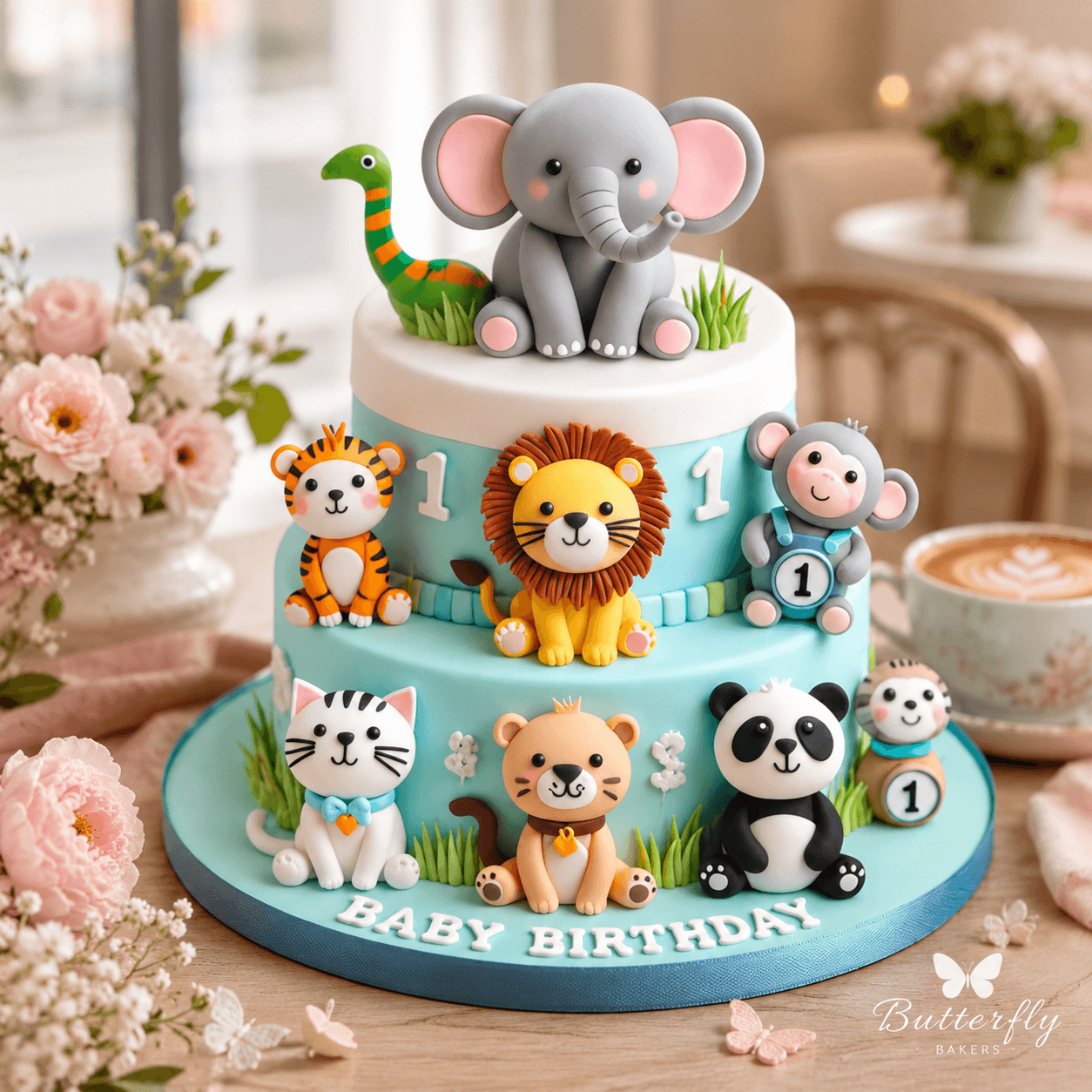 Jungle safari cake