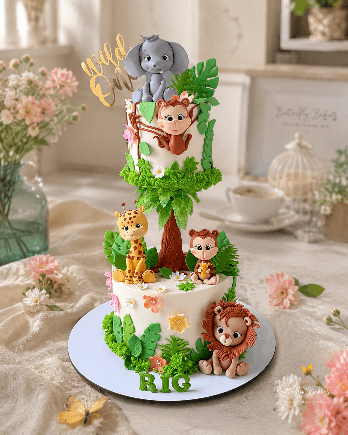 Personalised animal cake
