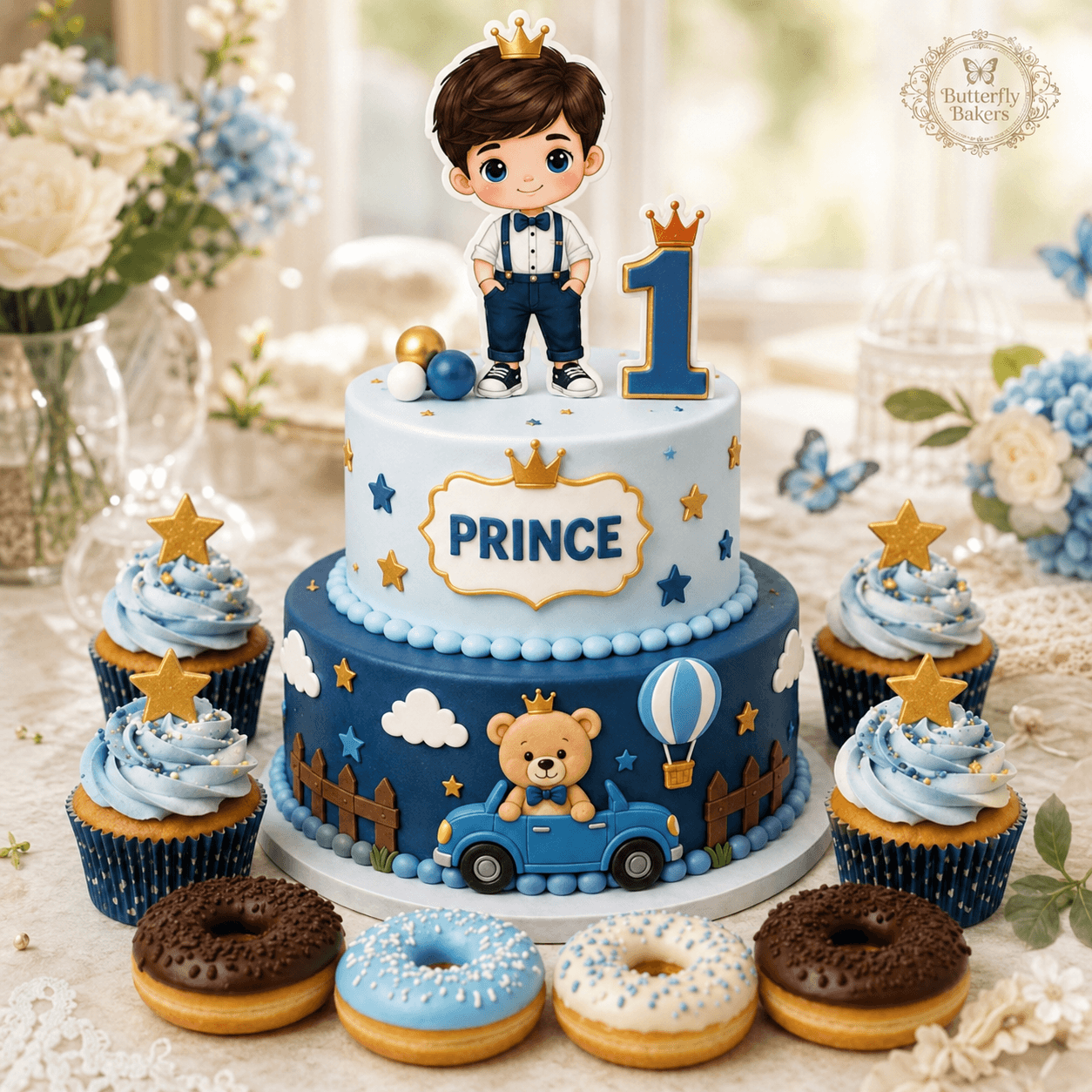 First Birthday boy cake