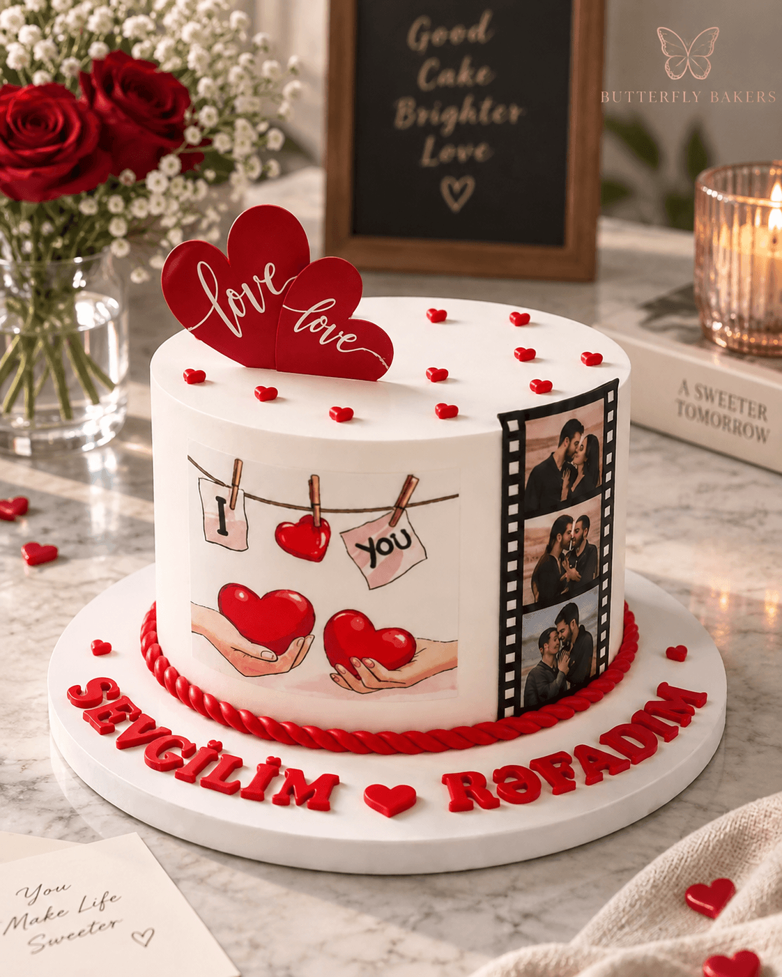 I love you cake