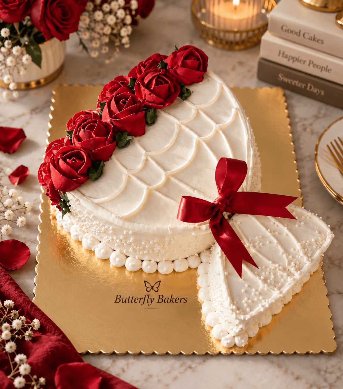 Rose bouquet cake