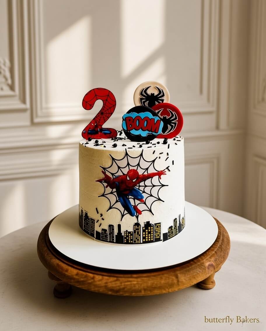 Spiderman cake for boy